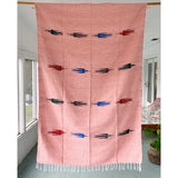 Pink Thunderbird Mexican Blanket