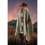 Powder Blue Thick Mexican Blanket Fish Design