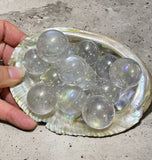 Crystals ~ Aura Quartz Spheres