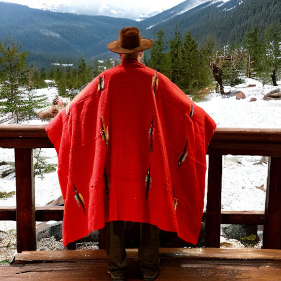 Mexican Blanket ~ Thunderbird (Red) - SHIPS FREE!