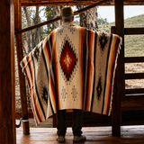 Rust Mexican Aztec Diamond Blanket – South West Sunset