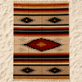 Rust Mexican Aztec Blanket XL – South West Sunset