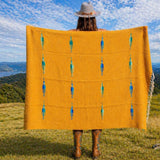 Gold Mexican Thunderbird Blanket – Desert Gold