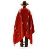 Rust Mexican Thunderbird Blanket – Desert Ember