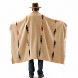 Tan Mexican Thunderbird Blanket – Desert Sand