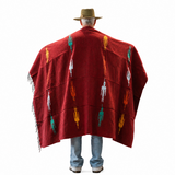 Wine Mexican Thunderbird Blanket – Desert Wine