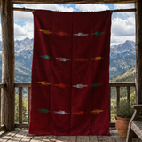 Wine Mexican Thunderbird Blanket – Desert Wine