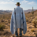 Baby Blue Mexican Thunderbird Blanket – Sky Mist