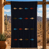 Navy Mexican Thunderbird Blanket – Midnight Ocean