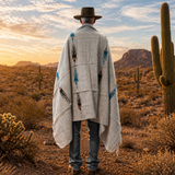 Grey Mexican Thunderbird Blanket – Stone Ash