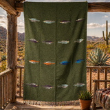 Agave Green Mexican Thunderbird Blanket – Earth Agave
