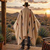 Tan Mexican Thunderbird Blanket – Desert Sand