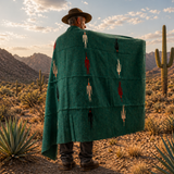 Teal Green Mexican Thunderbird Blanket – Ocean Tides