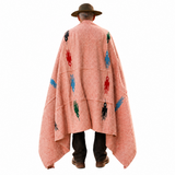 Rose Mexican Thunderbird Blanket – Desert Rose
