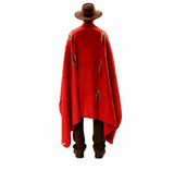 Red Mexican Thunderbird Blanket – Desert Flame