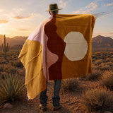 Mexican Moon Rising Blanket – Oaxaca Design
