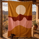 Mexican Moon Rising Blanket – Oaxaca Design