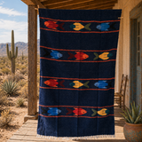 Navy Mexican Fish Blanket – Deep Ocean
