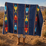 Navy Mexican Fish Blanket – Deep Ocean