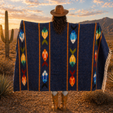 Navy Mexican Fish Blanket – Deep Ocean