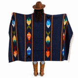 Navy Mexican Fish Blanket – Deep Ocean