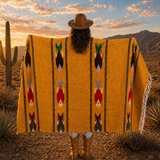 Mustard Mexican Fish Blanket – Desert Amber