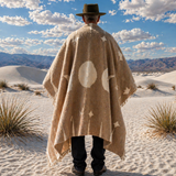 Authentic Mexican Moon Phase Blanket – Handwoven Oaxaca Textile