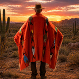 Rust Mexican Fish Blanket – Desert Ember