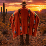 Rust Mexican Fish Blanket – Desert Ember