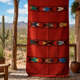 Rust Mexican Fish Blanket – Desert Ember