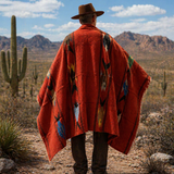 Rust Mexican Fish Blanket – Desert Ember