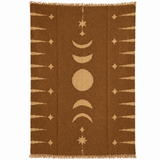 Authentic Mexican Moon Phase Blanket – Handwoven Oaxaca Textile