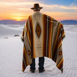 Mexican Wool Aztec Blanket XL – Golden Desert