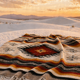 Mexican Wool Aztec Blanket – Gold Desert Dune
