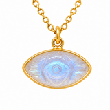 Moonstone Evil Eye Gold Necklace for New Beginnings