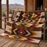 Terra Cotta Temples Aztec Blanket - Desert Sunstone