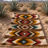 Terra Cotta Temples Aztec Blanket - Desert Sunstone