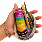 Abalone Shell Cleansing Bundle with Chakra Sage, Palo Santo & Copal