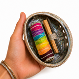 Abalone Shell Cleansing Bundle with Chakra Sage, Palo Santo & Copal
