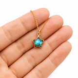 Labradorite Star Gold Necklace