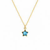 Labradorite Star Gold Necklace