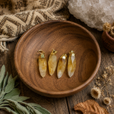 Golden Citrine Point Gold Necklace