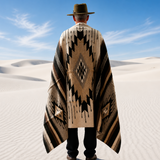 Mexican Wool Aztec Blanket – Desert Shadow