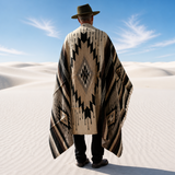 Mexican Wool Aztec Blanket – Desert Shadow