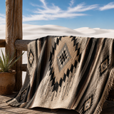 Mexican Wool Aztec Blanket – Desert Shadow