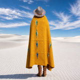 Gold Mexican Thunderbird Blanket – Desert Gold