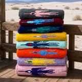 Teal Mexican Thunderbird Blanket – Teal Oasis