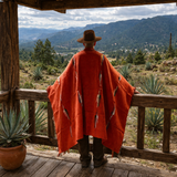 Rust Mexican Thunderbird Blanket – Desert Ember