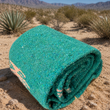 Teal Green Mexican Thunderbird Blanket – Ocean Tides