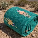 Teal Green Mexican Thunderbird Blanket – Ocean Tides
